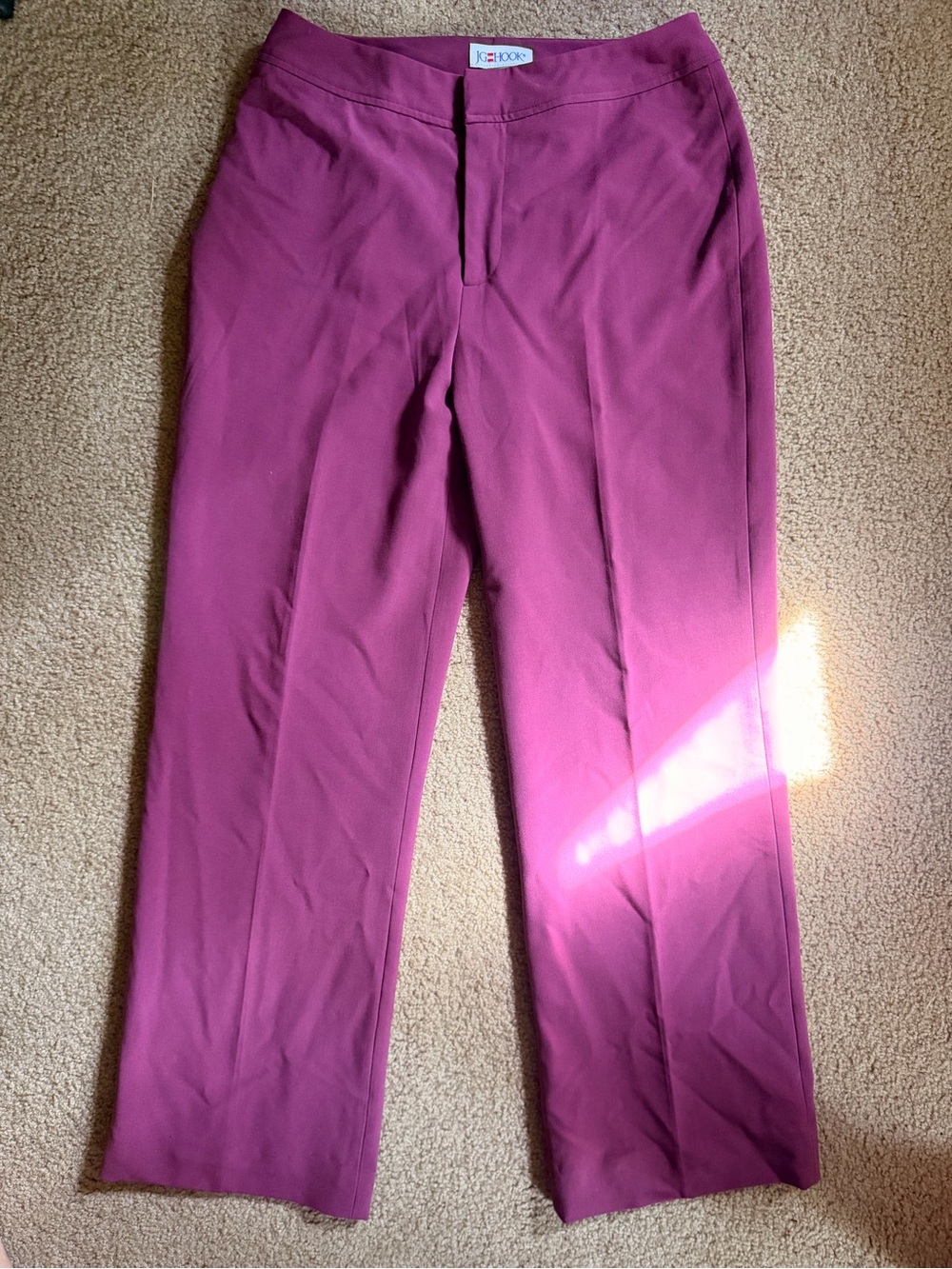 JG HOOK Plum Straight-Leg Dress Pants